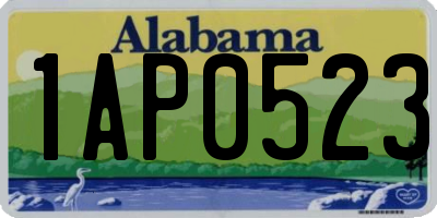 AL license plate 1AP0523
