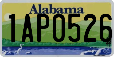 AL license plate 1AP0526