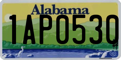 AL license plate 1AP0530
