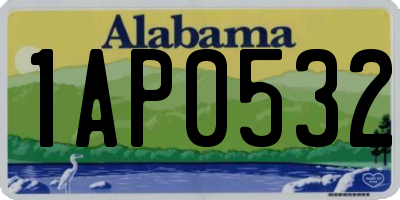 AL license plate 1AP0532
