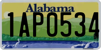 AL license plate 1AP0534