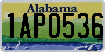 AL license plate 1AP0536