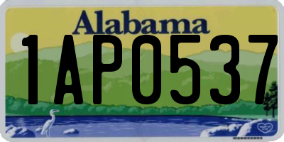 AL license plate 1AP0537