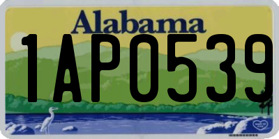 AL license plate 1AP0539