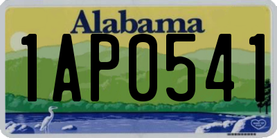 AL license plate 1AP0541