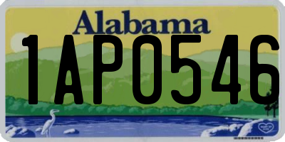 AL license plate 1AP0546