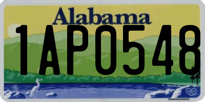 AL license plate 1AP0548