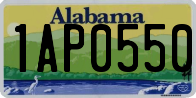 AL license plate 1AP0550