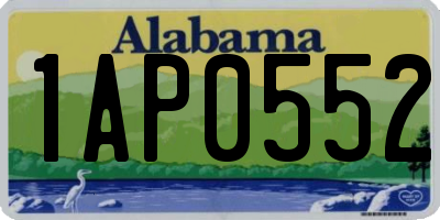 AL license plate 1AP0552