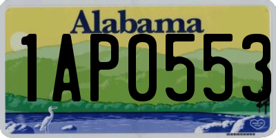AL license plate 1AP0553