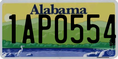 AL license plate 1AP0554