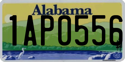 AL license plate 1AP0556
