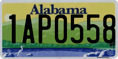 AL license plate 1AP0558