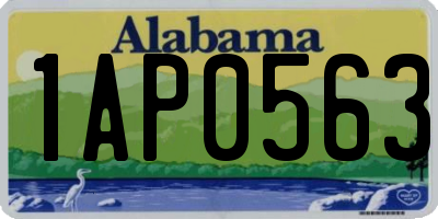 AL license plate 1AP0563
