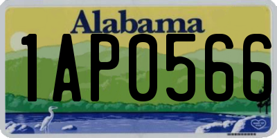 AL license plate 1AP0566
