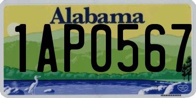 AL license plate 1AP0567
