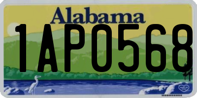 AL license plate 1AP0568