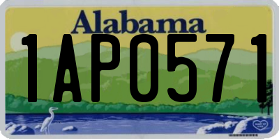 AL license plate 1AP0571