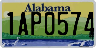 AL license plate 1AP0574