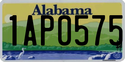 AL license plate 1AP0575