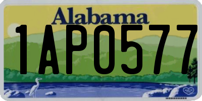AL license plate 1AP0577