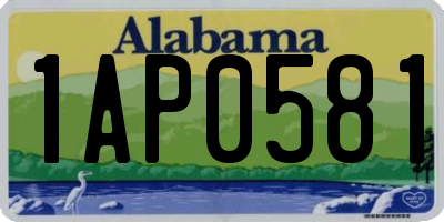 AL license plate 1AP0581