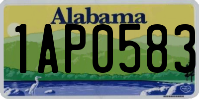 AL license plate 1AP0583