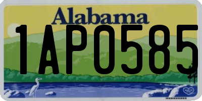 AL license plate 1AP0585
