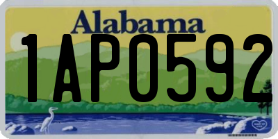 AL license plate 1AP0592