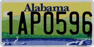 AL license plate 1AP0596