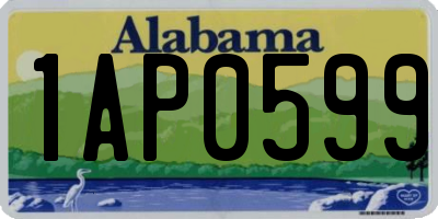 AL license plate 1AP0599