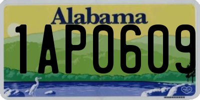 AL license plate 1AP0609