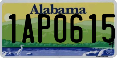 AL license plate 1AP0615
