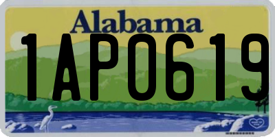 AL license plate 1AP0619