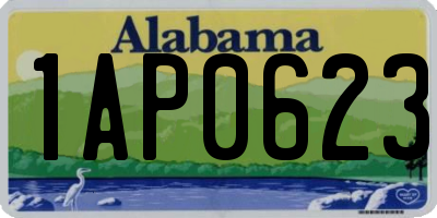 AL license plate 1AP0623