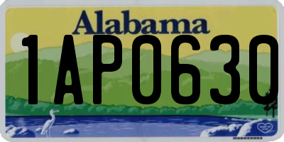 AL license plate 1AP0630