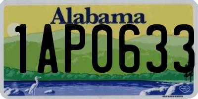 AL license plate 1AP0633
