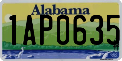 AL license plate 1AP0635