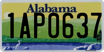 AL license plate 1AP0637