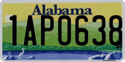 AL license plate 1AP0638
