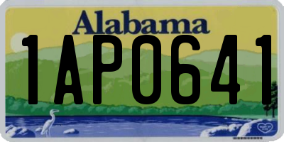 AL license plate 1AP0641
