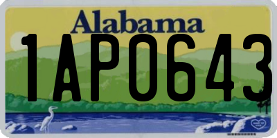 AL license plate 1AP0643