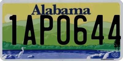 AL license plate 1AP0644