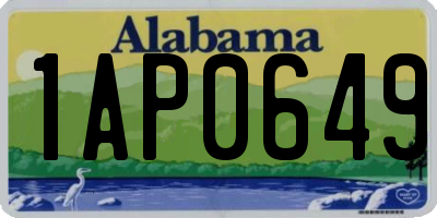 AL license plate 1AP0649