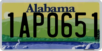 AL license plate 1AP0651