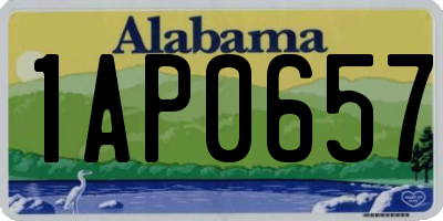 AL license plate 1AP0657