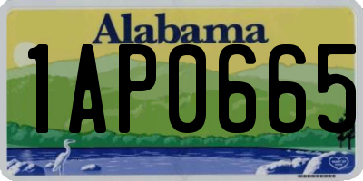 AL license plate 1AP0665