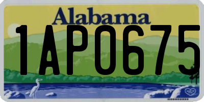 AL license plate 1AP0675
