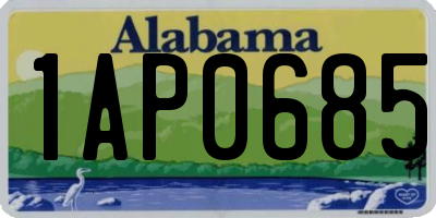 AL license plate 1AP0685