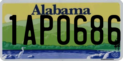 AL license plate 1AP0686
